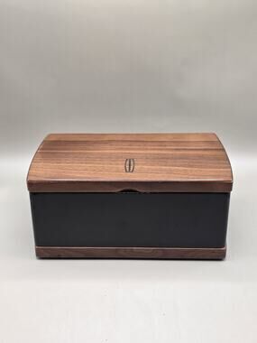 LINCOLN CONTINENTAL LIMITED EDITION BLACK WALNUT JEWELRY VALET BOX Velvet Lined